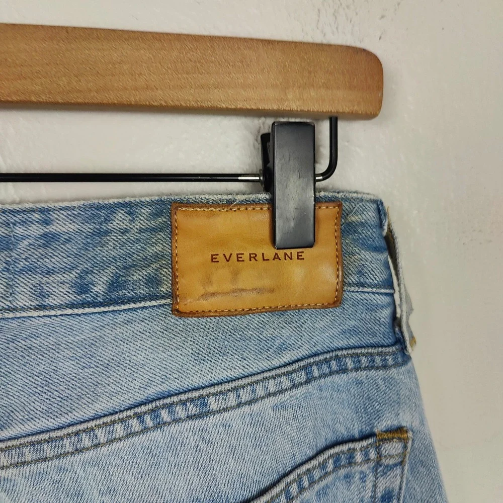 Everlane The Curvy 90s Cheeky Straight‎ Jean Womens 28 Light Wash Organic Cotton - Picture 7 of 11